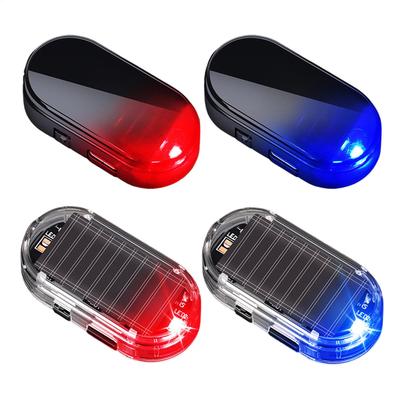 Auto Solar Anti-Diebstahl-Licht Auto Innenraum Warnlicht LED Warnleuchte Simulierte Alarmanlage Diebstahlschutz LED Blinkendes Sicherheitslicht
