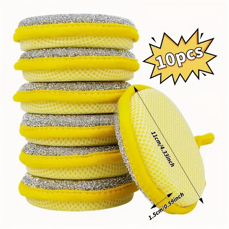 10/20 szt. Wielofunkcyjne Gąbki i Zmywaki Kuchenne, Zmywalne Ścierki z Zielonymi i Piaskowymi Powierzchniami Teksturowanymi