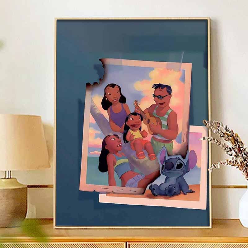 Disney Diamond Painting 5D DIY Stitch Family Diamond Painting Art Diamond Painting Kit Adult/Beginner Gift Idea Home Decor