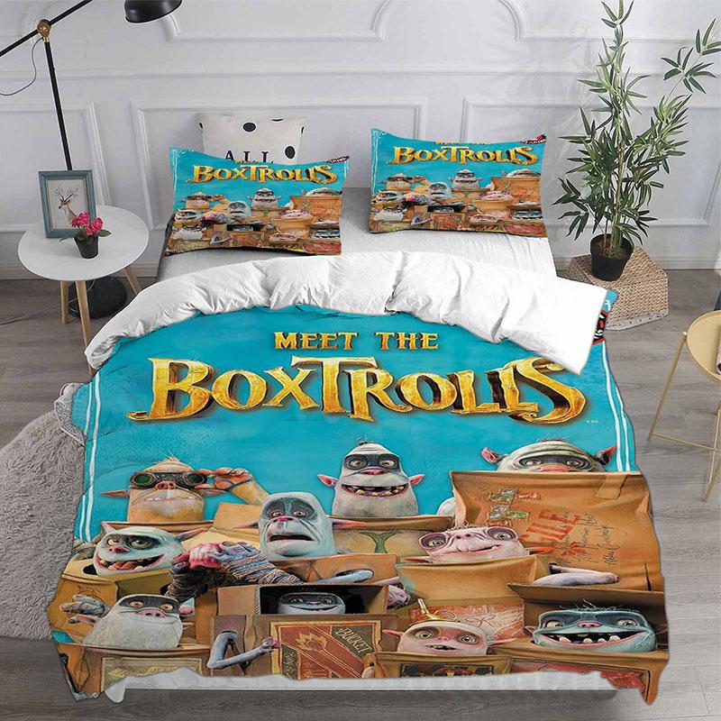The Boxtrolls Bedding Sets Comforter Quilt Bed Cover Duvet Cover Pillow Case 2-3 Pieces Sets Bedroom Decoration Home Supplies