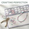 Crafting Felt Beading Mat with Centimeter Grid Alphabetic Beads Pad Organizer for DIY Accessories and Repairs