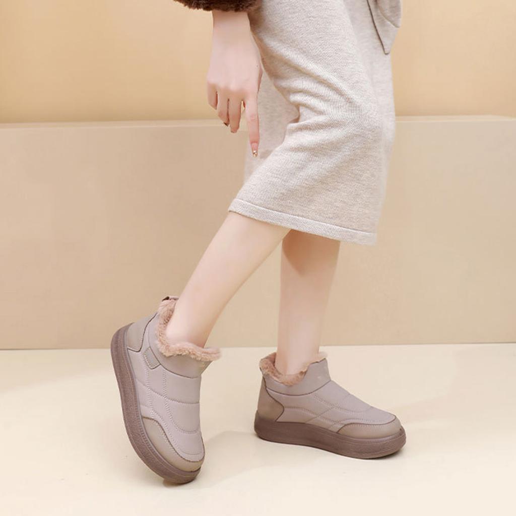 Women's Winter Lined Short Casual Snow Booties for Cold Comfort