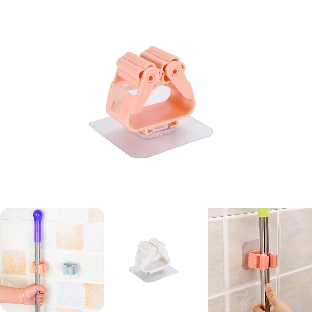Functional Wall Mounted Mop Organizer Holder Featuring Space-saving Broom Hanger Design