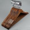 IKNOW Solid Wood Non-Slip Hangers (10 Pack)