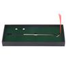 Desktop Small Golf Game Practice Set Ballpoint Pen Putters Golf Ball Putting Mat Flag