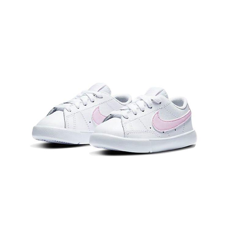 Nike Blazer Low top Toddler Shoes White Pink Infant And Toddler CZ7581-102