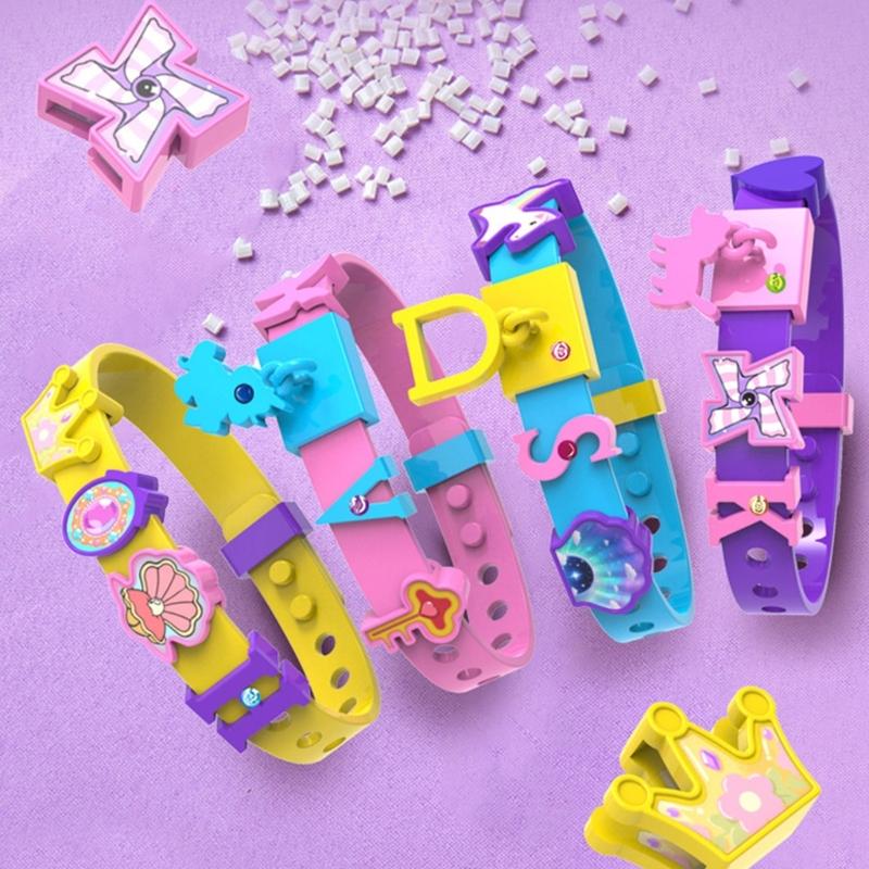 Kids Art Craft Set For Ages 5-12 Years Old Educational DIY Bracelet Making Toy With Beads Charms