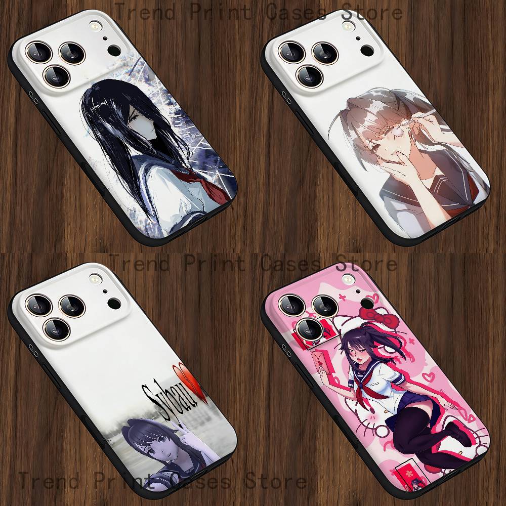 Y-Yandere Simulator Ayano Aishi Phone Case For iPhone 15,16,12,13,14,11,17,Pro,Max,Plus,E,Air,Mini TPU Cover