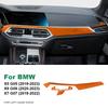 Italy Super Suede Car Co-pilot Dashboard Trim Cover for BMW X5 X6 X7 G05 G06 G07 2020-2022 Decorative Sticker LHD Accessories