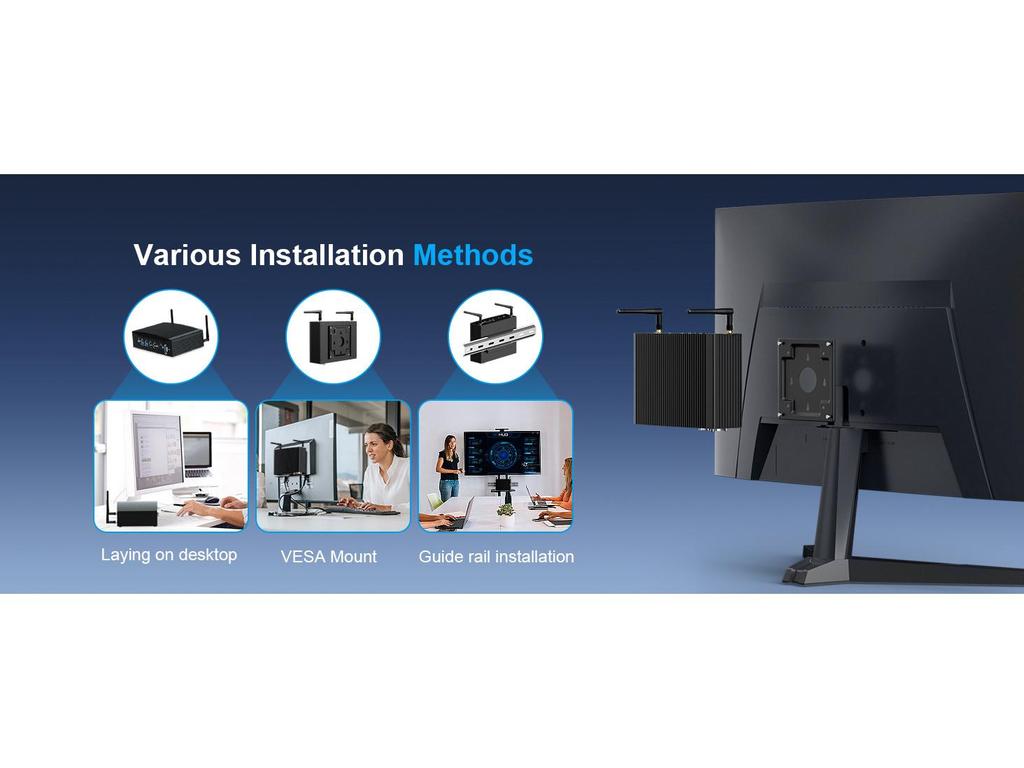 HYSTOU Fanless i5-1235U Dual HDMI Industrial Mini PC