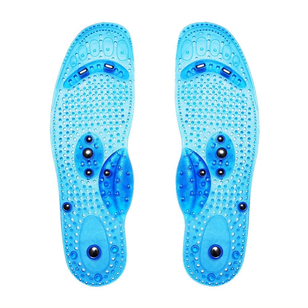 

Новые стельки с магнитным акупунктурным массажем для поддержки свода стопы с 8 магнитами S 35-40 (approx. 25CM) синий