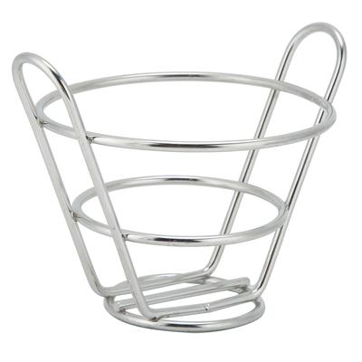 Cestino Mini per Alimenti Domestico in Acciaio Inossidabile 304 Cestino per Patatine Fritte Dessert Pane Strumento da Cucina