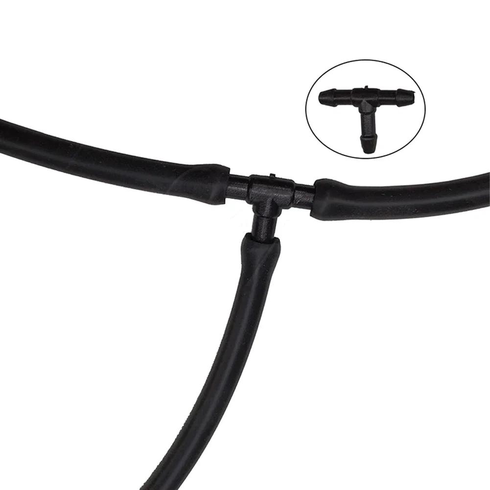 18-54PCS Windscreen Washer Joiner Pipe Connector T Piece Straight 3 Way Y Piece Air Fuel Water Petrol Wiper Washer Nozzle Hose