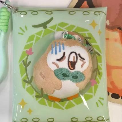 Anime Owl Plush Keychain Cute Cartoon Bird Keyring Fan Collection Gift