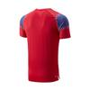 Li Ning Badminton Series Sports Casual Minimalist Color Block Letter Pullover Short Sleeve Badminton Shirt Unisex Tops Cinnabar-Red AAYV153-3
