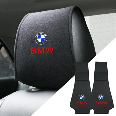 Funda de almohada/toalla para reposacabezas/respaldo de asiento con logotipo de coche para E36 E39 E46 E60 E90 E90 F01 F10 F30 G01 G20 G21 G30 G11 F15 X5 X3