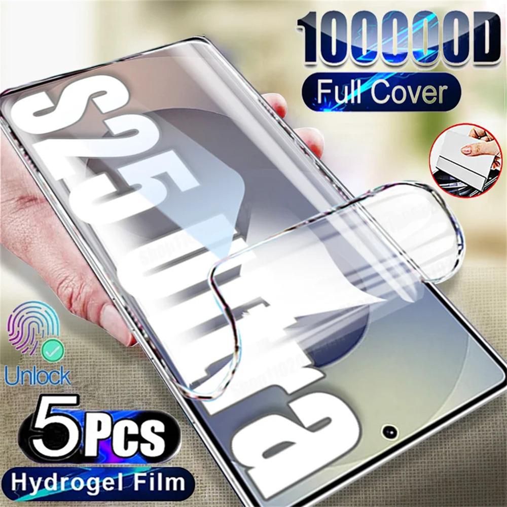 

5PCS Hydrogel Film For Samsung S26 S25 S24 S23 S22 Ultra S21 FE S20 S10 Plus Screen Protector For Galaxy Note 20 Ultra 10 9 Film S23 FE чистий