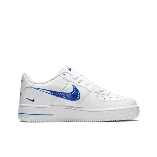 Nike Air Force 1 Low GS Doodle Swoosh White Racer Blue DM3177-102