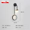 ZK50 Modern light luxury bedroom bedside lamp Nordic living room simple creative aisle corridor background decoration wall lamp