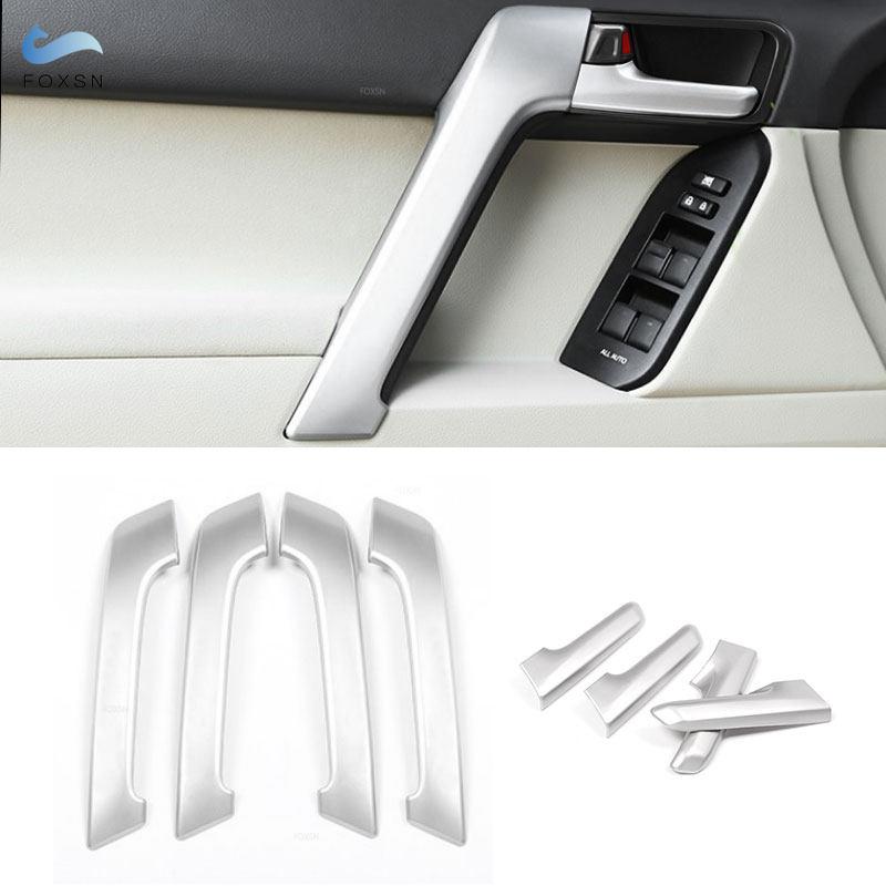 For Toyota Land Cruiser Prado FJ150 150 2010-2018  Car ABS Chrome Inner Door Armrest Handle Cover Inner Door Bowl Pull Trim