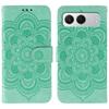 For OnePlus Nord 4 Case Rhinestone Decor PU Leather Mandala Imprinted Design Phone Cover with Wrist Strap