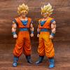 32CM Dragon Ball Son Goku Anime Figures Super Saiyan 1&2 PVC Collection Model Statue Boys Gifts Toys