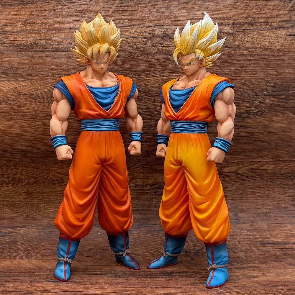 32CM Dragon Ball Son Goku Anime Figures Super Saiyan 1&2 PVC Collection Model Statue Boys Gifts Toys