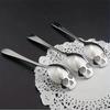 Halloween Spoon,Stainless Steel Skull Head Spoon with Hole,Multifunctional Kitchen Spoon,Halloween Decorative Spoon