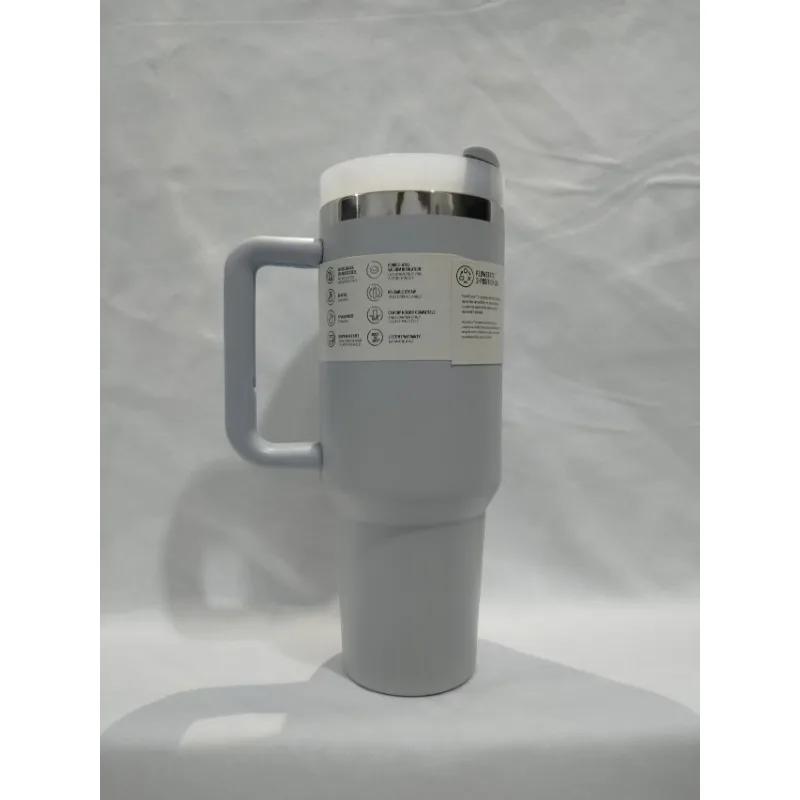 40oz Large Capacity Stainless Steel Travel Mug with Handle & Straw Lid | Office & Travel Essential | Leakproof Insulated Cup