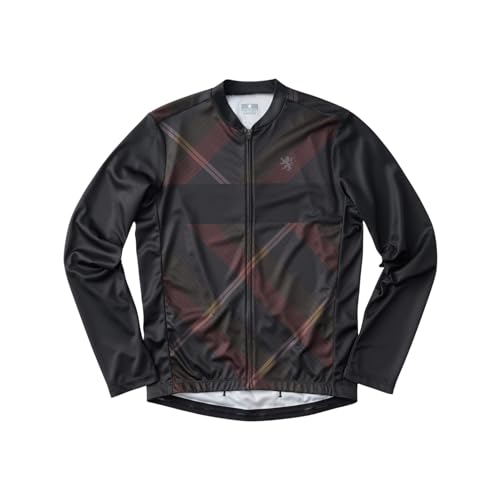 Printed long-sleeved jersey in grass check