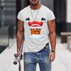 Christmas T-Shirts 3d Funny Santa Claus Print Oversized Tops Tees Mens Shirts Summer Holiday Casual O-Neck Male Harajuku Clothes