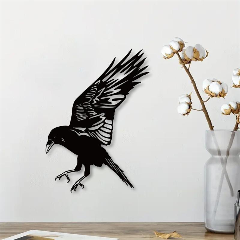 62KD Minimalists Metal Bird Wall Decorations Wall Arts Hangings Sculpture