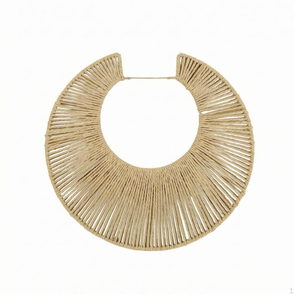 Pendant Lampshade Lightweight with Paper Rope Textured for Minimalists