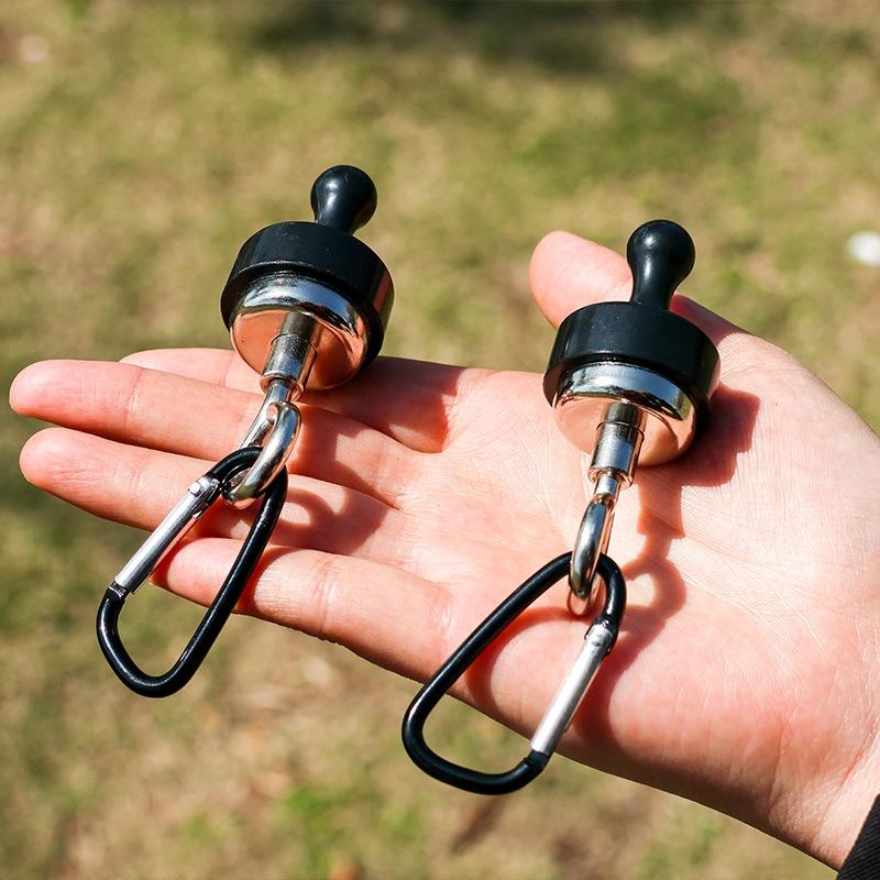 Camping Magnetic Hook Strong Suction Separable Outdoor Tent Canopy Carabiner Magnet Hanger Hiking Camping Accessories