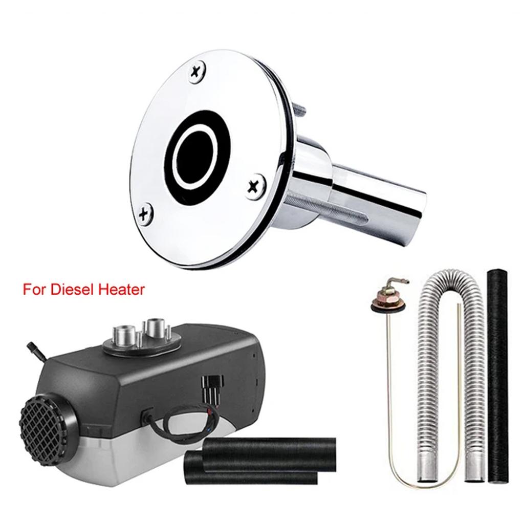 316 Stainless Steel Thru Hull Exhaust Skin 24mm Tube Pipe Socket Hardware for heaters Exhaust Pipe