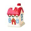 Mini Ceramic Light Up House Decoration Accessories Birthday Gift Xmas Ornament for Indoor Cabinet