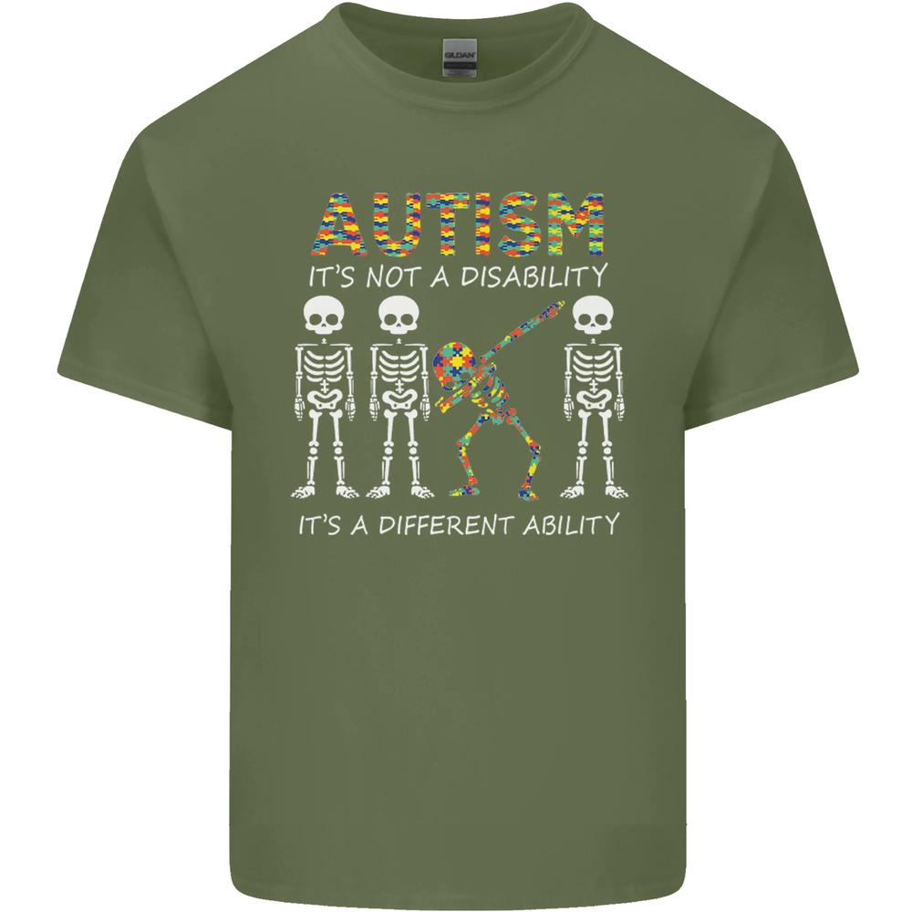 Autism A Different Ability Autistic ASD Unisexs Cotton TShirt Tee Top