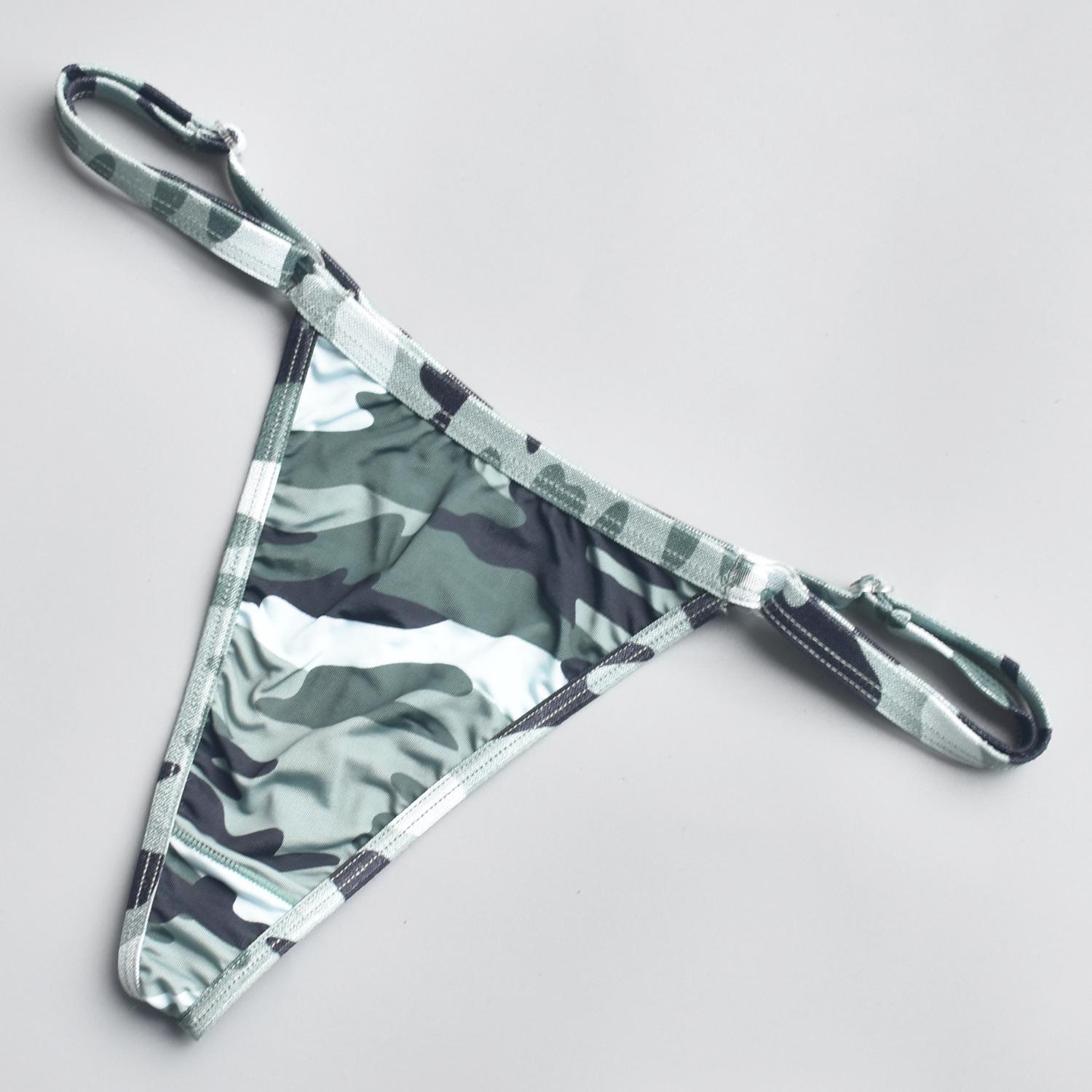 

Adjustable Camouflage T-Back Thong for Women - Sexy V018 One Size трава зеленый