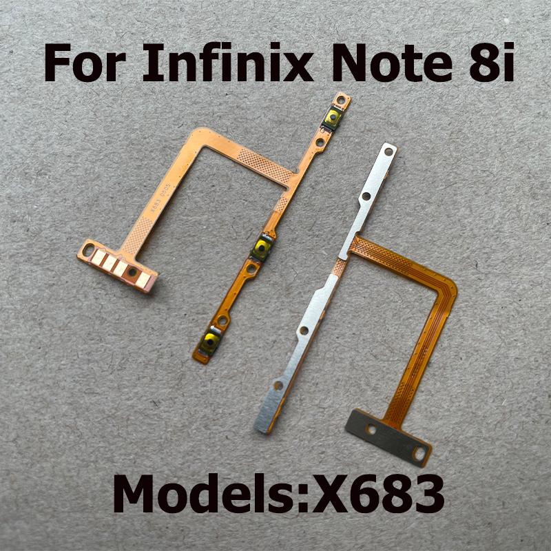 For Infinix Note 8 8i X692 X683 Mute Switch Key Power On Off Volume Side Button Repair Replacement Flex Cable Spare Parts
