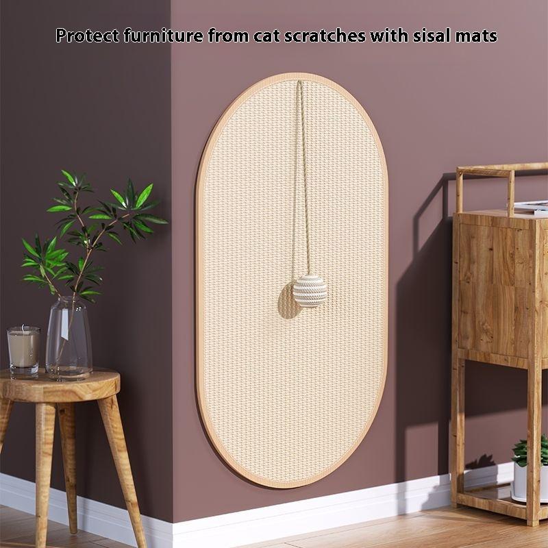 Odolné sisalové podložky na škrábání pro kočky, nástěnné podložky pro kočky, podložky na broušení drápků na pohovku, samolepky na zeď s podložkou na škrábání, hračky pro kočky, doplňky pro domácí mazlíčky