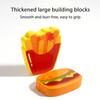 1 Set Wooden Building Block Puzzle 3D Cartoon Dinosaur Animal Vehicle Foods Toddlers Preschool Learning Educational Jigsaw Puzzle Toy