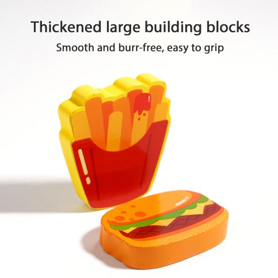 1 Set Wooden Building Block Puzzle 3D Cartoon Dinosaur Animal Vehicle Foods Toddlers Preschool Learning Educational Jigsaw Puzzle Toy