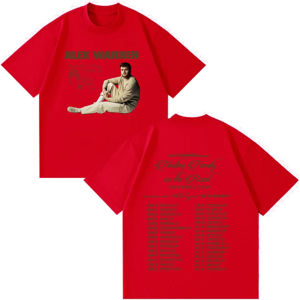 Summer Hot Sale Alex Warren 2026 Tour Graphic Merch T Shirt Unisex Unisex Fashion Vintage Tshirt Breathable And Comfortable Clothes