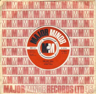 7inch Record JOHNNY NASH - You Got Soul MM586 Major Minor 1968 UK Soul/Funk Used