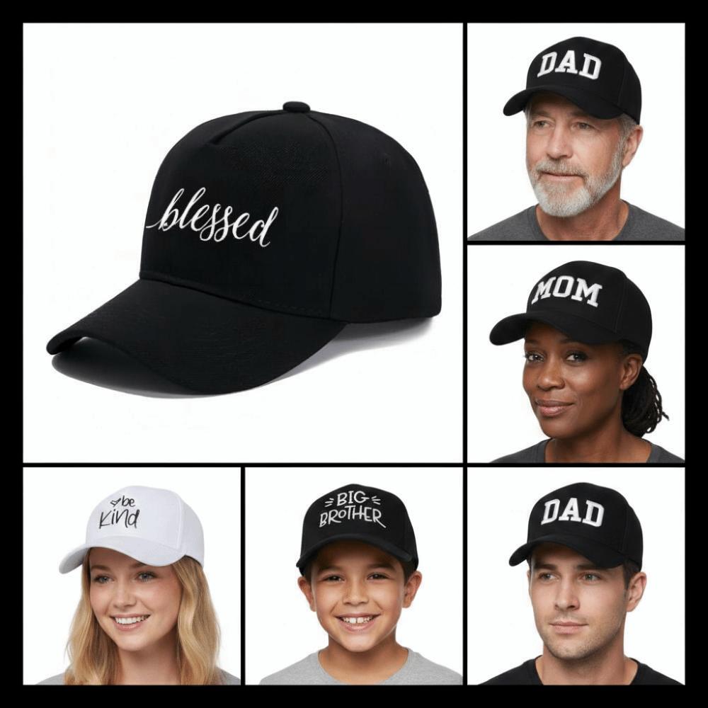 Canvas Embroidered Baseball Cap Blessed Big Brother Baseball Hats  For Man Women