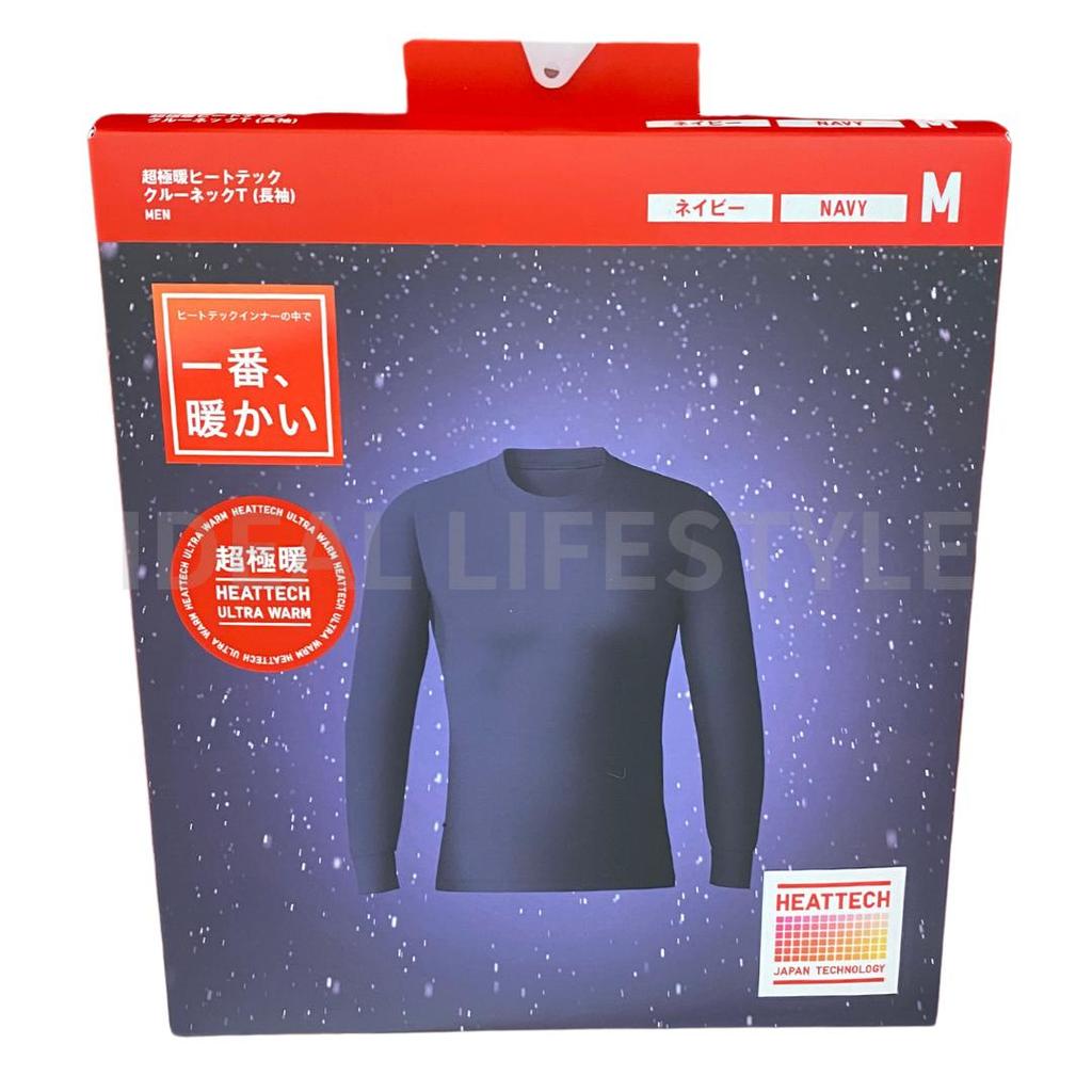 Uniqlo HEATTECH Ultra Warm Crew Neck Long-Sleeve T-Shirt XS-4XL Men 472926 NWT