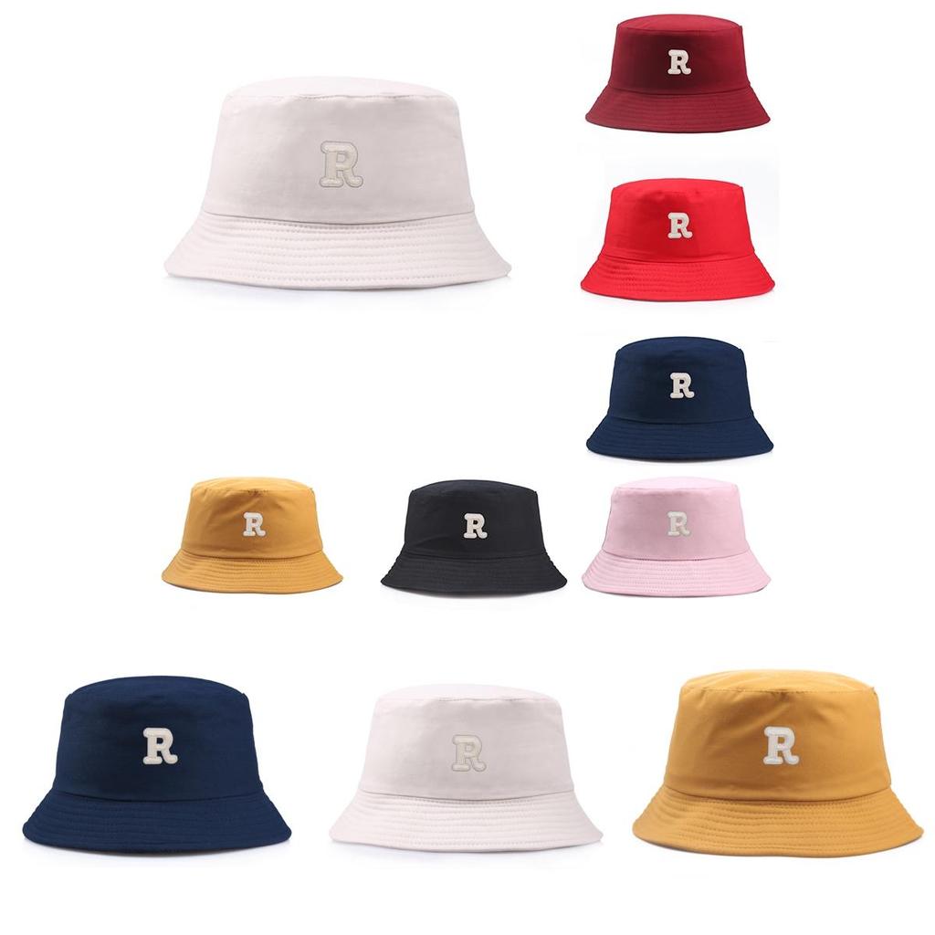 Stylish Cotton Bucket Hats With Letter R For Women And Men Perfect For Summer Outings!