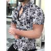Cămașă Bărbați Model Retro Imprimare 3D Cămașă cu nasturi Cămașă casual Cămașă de vară Mânecă scurtă Îmbrăcăminte zilnică de vacanță