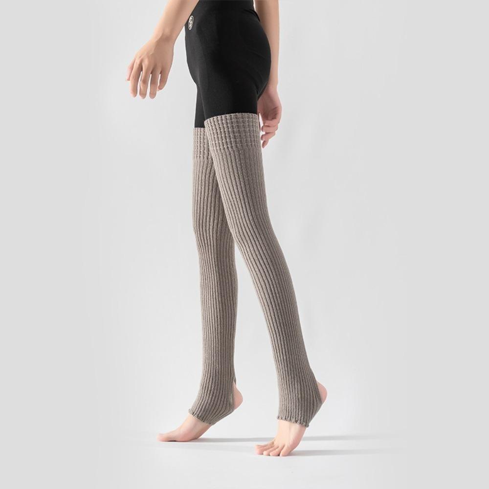 Warme Ballet-Yoga-Overknee-Strümpfe Unifarbene Weiche Knieabdeckung Neue Auf-dem-Bein-Wärmer Fitnessstudio