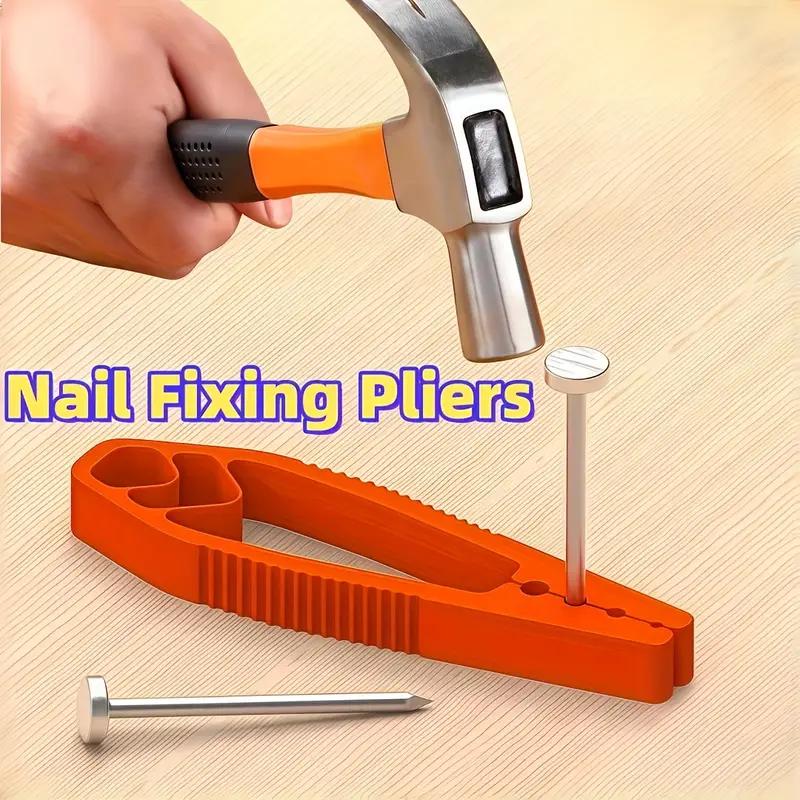 3-Color Portable Nail Fixing Tool - Woodworking Clamp for Nails/Ornaments, Hand Protection & Furniture Repair Small Tool